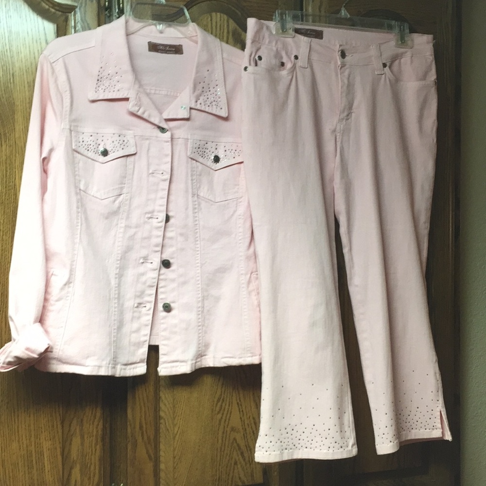 Matching Jean jacket and pants